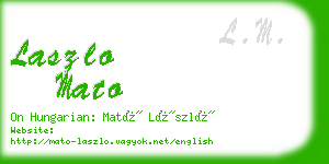 laszlo mato business card